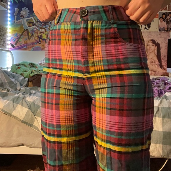 Zara Plaid Pants - Picture 2 of 3